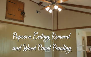 Hendrick Painting - Popcorn Ceiling Removal and Wood Panel Painting -cover