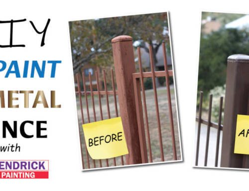 DIY — Repainting a Metal Fence in San Antonio, Texas